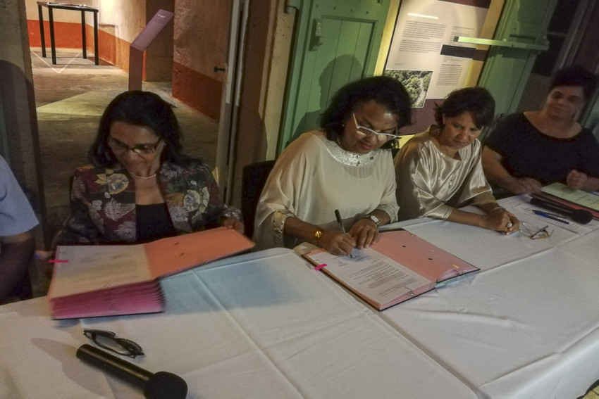 signature de d'une convention avec la Fédération des associations chinoises de La Réunion